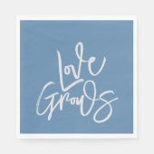 Serviette En Papier L'amour grandit   (Devant)