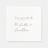 Serviette En Papier L'amour moderne n'échoue jamais Bible Mariage chré (Devant)