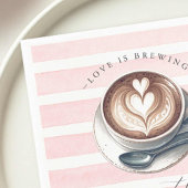 Serviette En Papier L'amour rose brasse la Fête des mariées