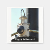 SERVIETTE EN PAPIER LAMPE DE TRAIN À VAPEUR (Devant)