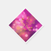 Serviette En Papier Lampes Mandala Diwali Purple Gold (Coin)