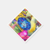 Serviette En Papier Lampes turques mosaïque aquarelle art (Coin)