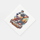 Serviette En Papier Lancashire Heeler (Coin)