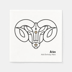 Serviette En Papier Lance le bélier personnalisé trinket