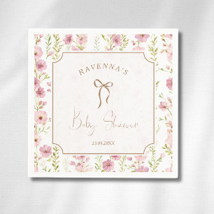 Serviette En Papier Lancement de bébé à l'arc floral Gladiolus Blush V
