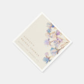 Serviette En Papier Lancement de fête de mariage d'Iris (Coin)