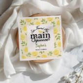 Serviette En Papier Lancement de mariage au citron