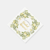 Serviette En Papier Lancement de mariage aux citrons verdure (Coin)