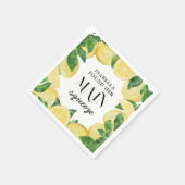 Serviette En Papier Lancement de mariage citron agrumes (Coin)