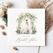 Lancement de mariage floral verdure aquarelle