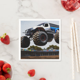 Serviette En Papier Lancement de Monster Truck,