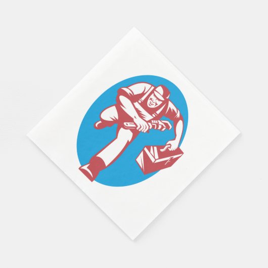 Serviette En Papier Lancer le plombier (Coin)