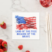 Serviette En Papier Land of the Free (En situation)