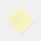 Serviette En Papier Landes de bonbons jaune et blanc citron (Coin)