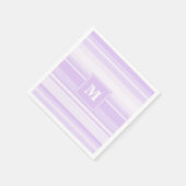 Serviette En Papier Landes lilas monogrammes (Coin)