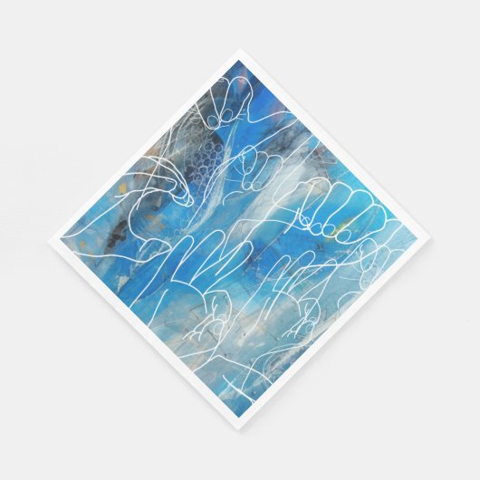 Serviette En Papier Langue des signes américaine (Coin)
