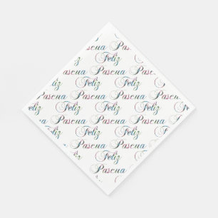 Serviette En Papier Langue espagnole Pâques Feliz Pascua Napkins