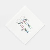 Serviette En Papier Langue italienne Joyeux Pâques Buona Pasqua (Coin)