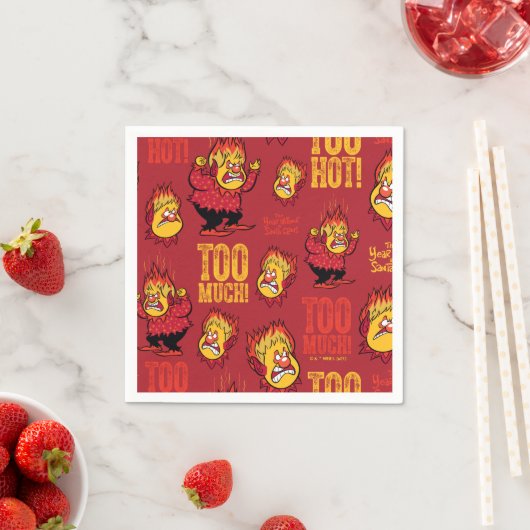 Serviette En Papier L'ANNÉE SANS Motif SANTA CLAUS™ Heat Miser (En situation)