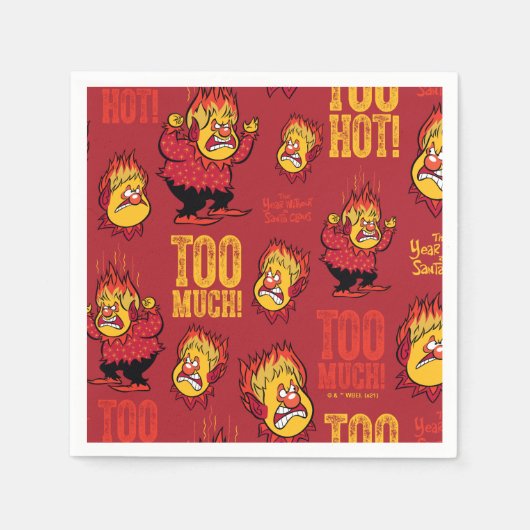 Serviette En Papier L'ANNÉE SANS Motif SANTA CLAUS™ Heat Miser (Devant)