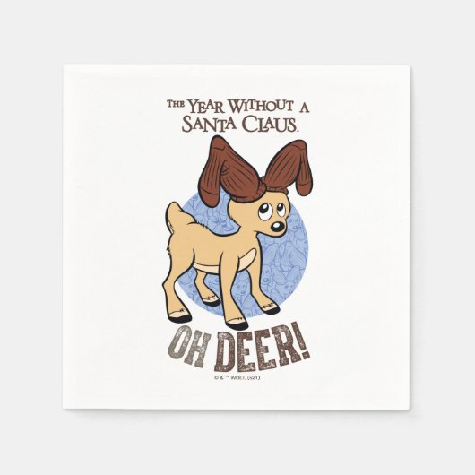 Serviette En Papier L'ANNÉE SANS SANTA CLAUS™ | Vixen "Oh Deer" (Devant)