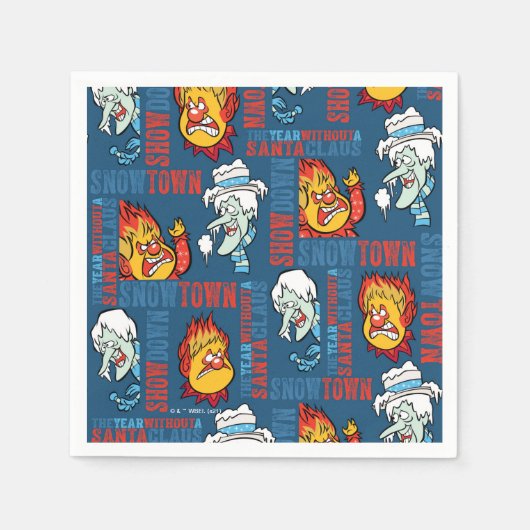 Serviette En Papier L'ANNÉE SANS Snowtown Showdown SANTA CLAUS™ (Devant)