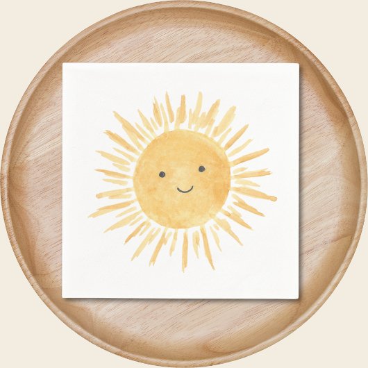 Serviette En Papier L'anniversaire de Sun Boy