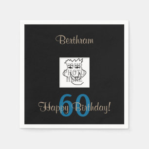 Serviette En Papier L'anniversaire n'importe quels photo et texte