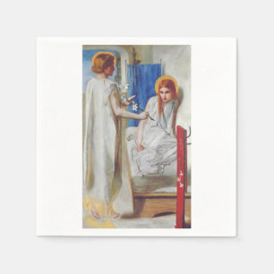 Serviette En Papier L'Annonciation par Dante Gabriel Rossetti