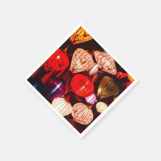 Serviette En Papier Lanternes (Coin)