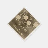 Serviette En Papier Lanternes d'ivoire (Coin)