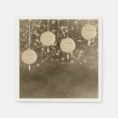 Serviette En Papier Lanternes d'ivoire (Devant)