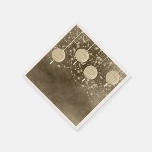 Serviette En Papier Lanternes d'ivoire (Coin)