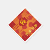 Serviette En Papier Lanternes rouges Dragon chinois Nouvel An PPN (Coin)