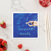 Serviette En Papier Lap Swim Team Motivational Inspiration (En situation)