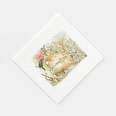 Serviette En Papier Lapin : cueillette de Blackberry (Beatrix Potter) (Coin)