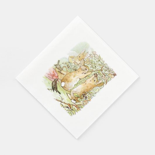 Serviette En Papier Lapin : cueillette de Blackberry (Beatrix Potter) (Coin)