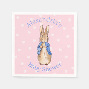 Serviette En Papier Lapin de garenne bunny classique nom personnalisé