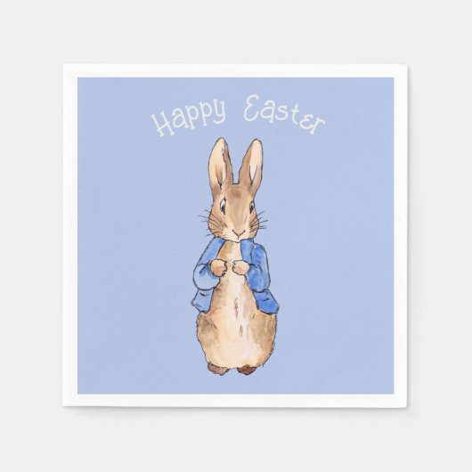 Serviette En Papier lapin de Pâques (Devant)