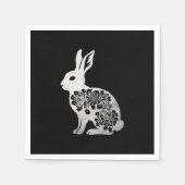 Serviette En Papier Lapin de Pâques (Devant)