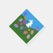 Serviette En Papier Lapin de Pâques #3 serviettes (Coin)