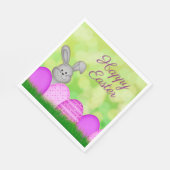Serviette En Papier Lapin de Pâques et oeufs (Coin)