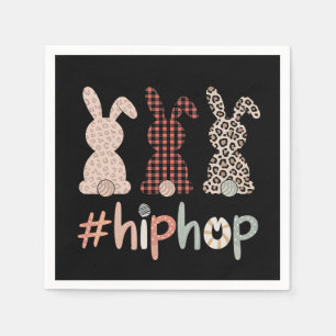 Serviette En Papier Lapin de Pâques Hip Hop Printemps Mignon