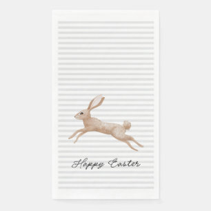Serviette En Papier Lapin de Pâques rayé