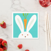 Serviette En Papier Lapin et carotte (En situation)