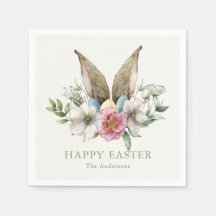 Lapin Floral Ear Pâques