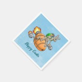 Serviette En Papier Lapin Fusée (Coin)