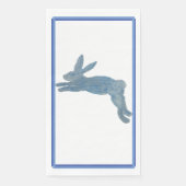 Serviette En Papier Lapin Lapin de Campagne Bleu (Devant)