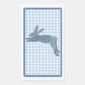 Serviette En Papier Lapin Lapin de Campagne Bleu (Devant)