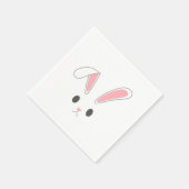 Serviette En Papier Lapin lapin de Pâques simple et mignon | Serviette (Coin)